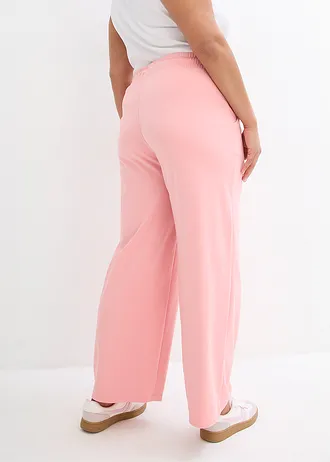 Pantalon en jersey interlock, Couleur: rose pâle