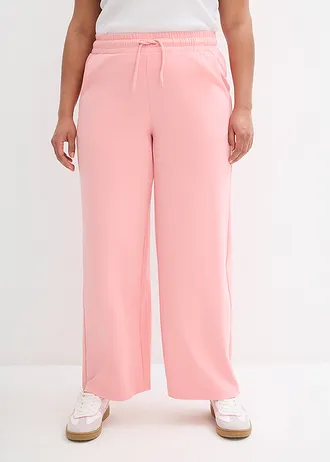Pantalon en jersey interlock, Couleur: rose pâle