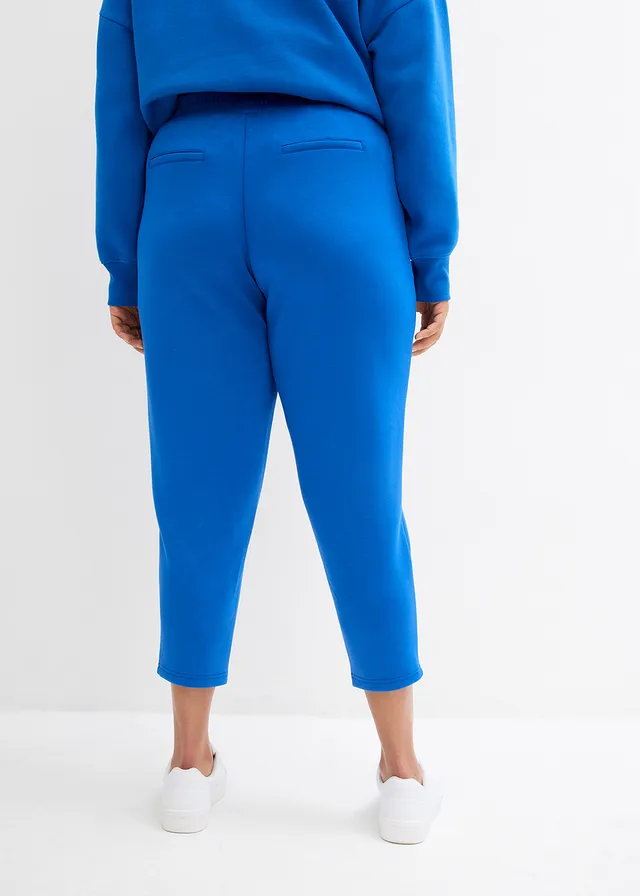Pantalon de jogging en matière néoprène, taille élastiquée, Couleur: bleu arctique