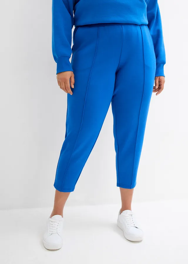 Pantalon de jogging en matière néoprène, taille élastiquée, Couleur: bleu arctique