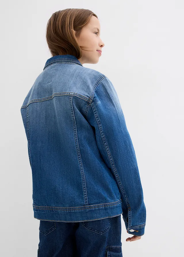 Oversized spijkerjas, Kleur: blue stone