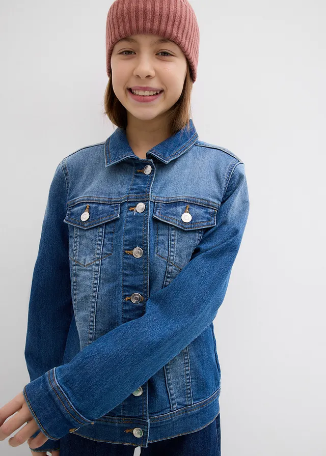 Oversized spijkerjas, Kleur: blue stone