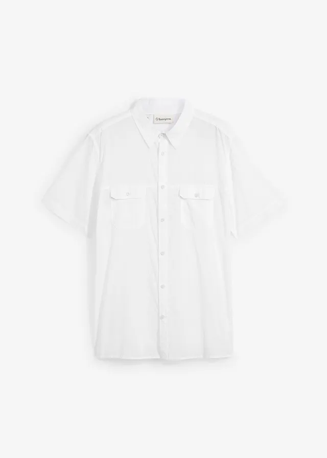 Chemise manches courtes légère • blanc • Boutique bonprix