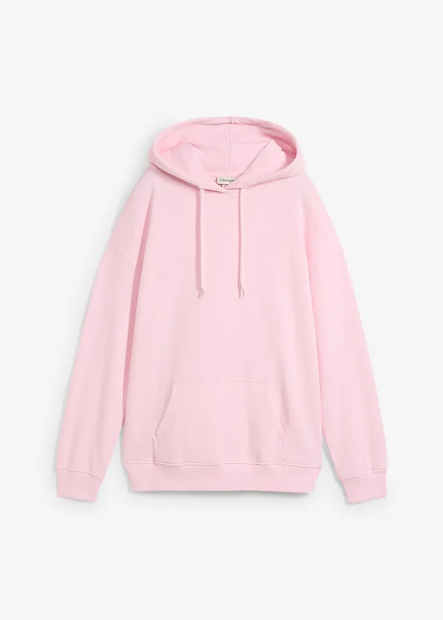 Sweat à capuche oversize, Couleur: rose cristal