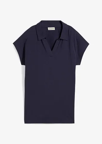 Shirt met een open polokraag