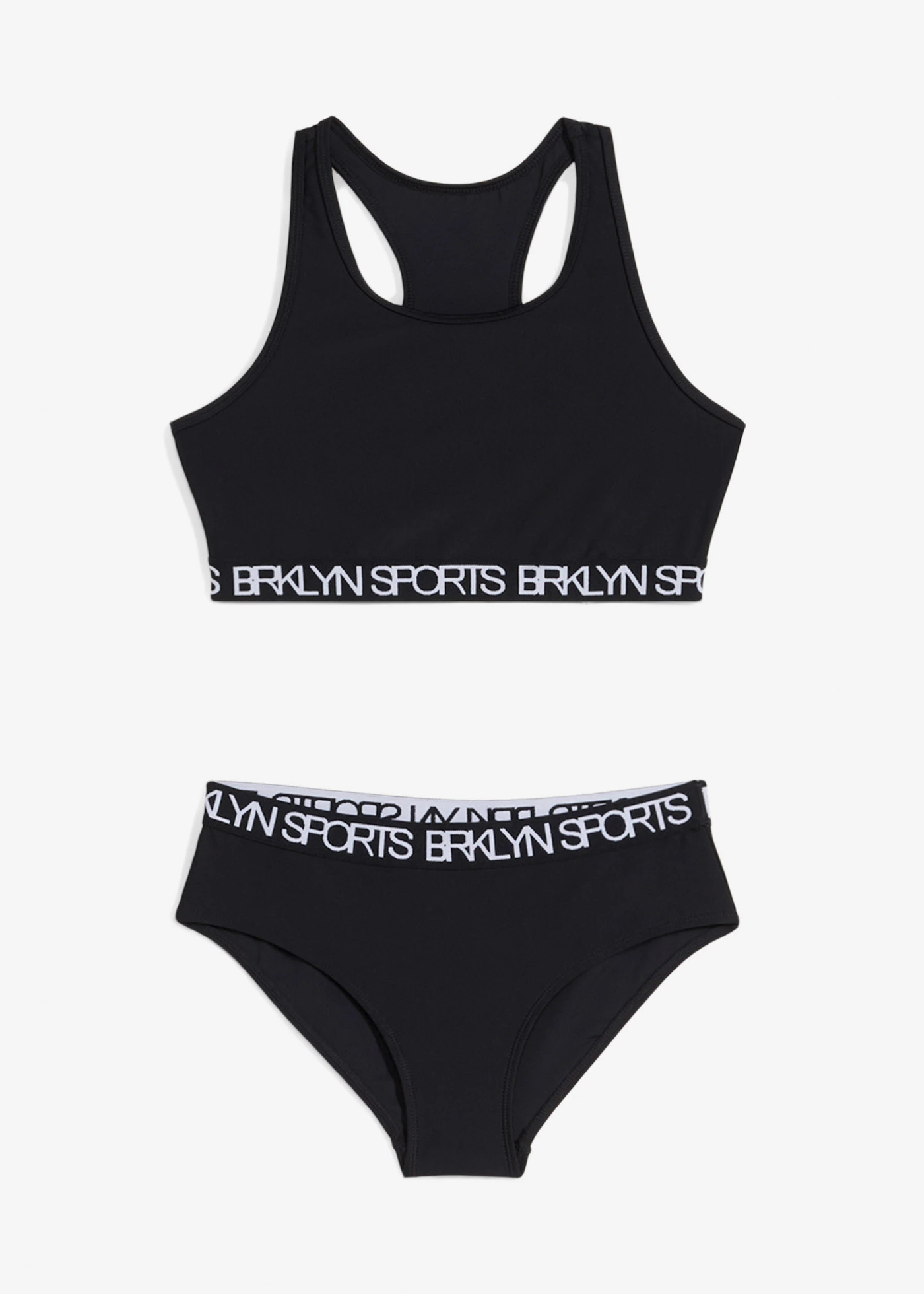 Sportbikini met racerback (2-dlg. set) • zwart • bonprix online shop