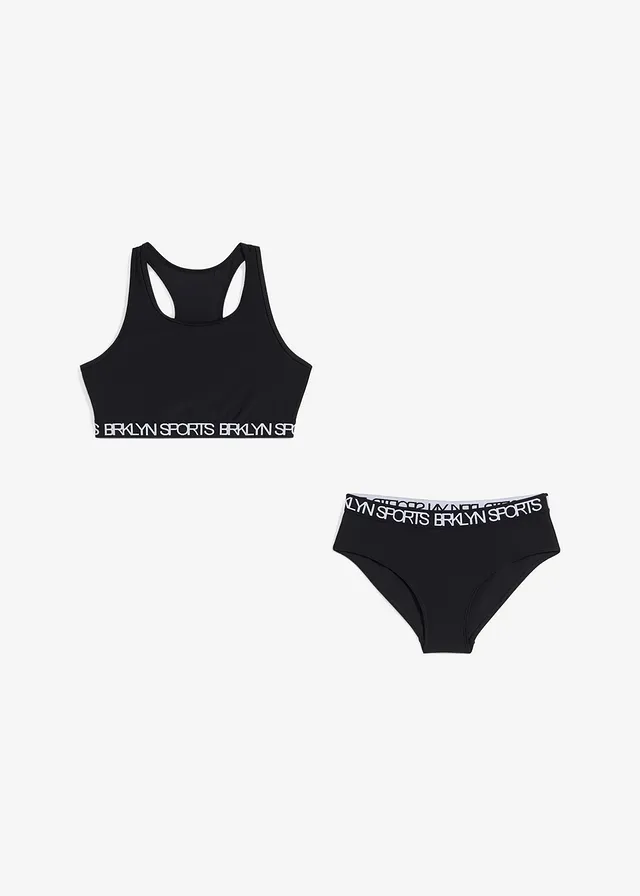 Sportbikini met racerback (2-dlg. set) • zwart • product-page.page-title-suffix