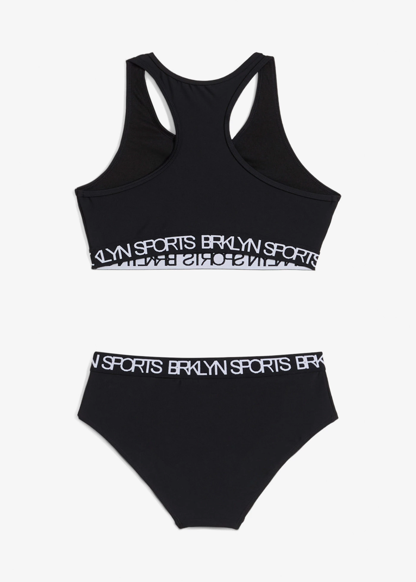 Sportbikini met racerback (2-dlg. set) • zwart • bonprix online shop