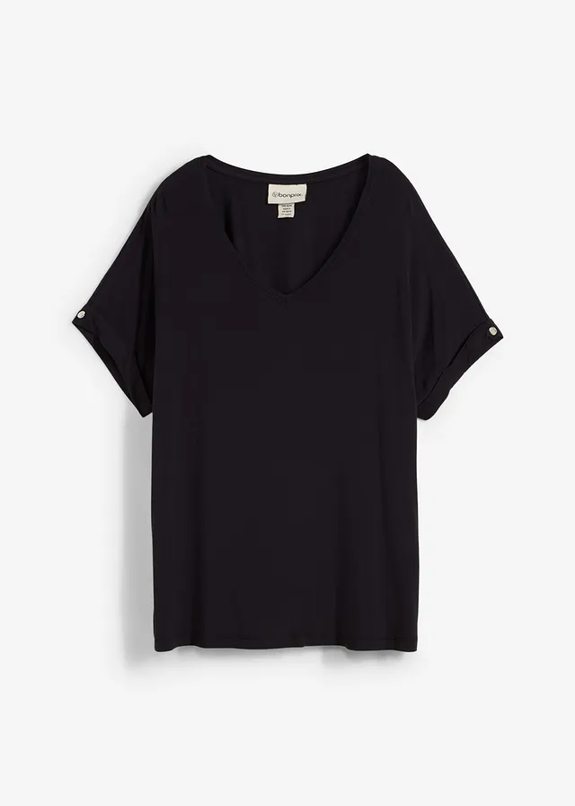 Shirt van vloeiende viscosemix