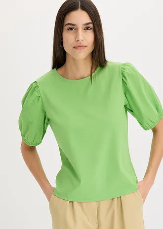 T-shirt à manches ballon • vert trèfle • Boutique bonprix