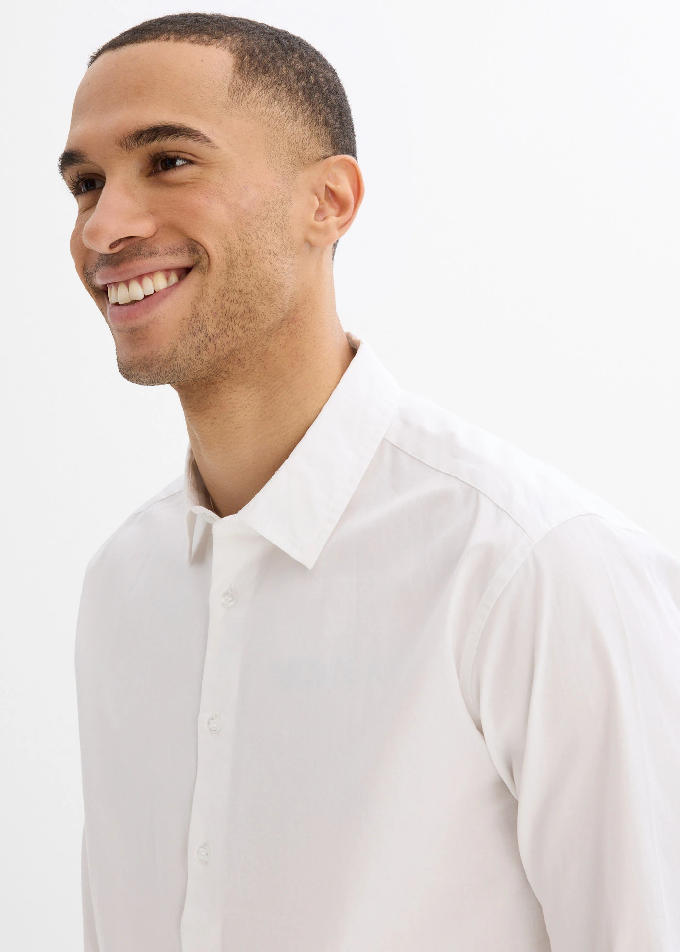 Chemise business sans repassage 100% coton, regular • blanc • Boutique bonprix