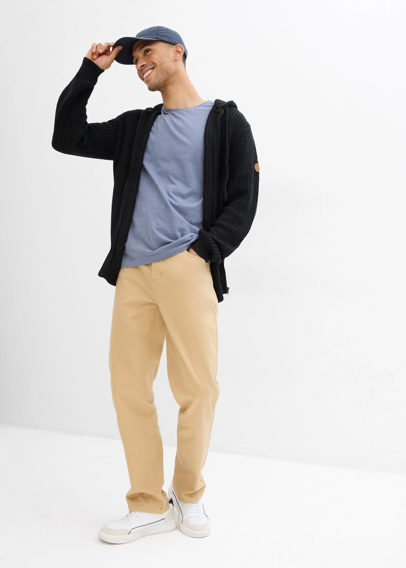 Tricou din bumbac 100% (set/2 buc.) • verde fumuriu+albastru fumuriu • magazin bonprix