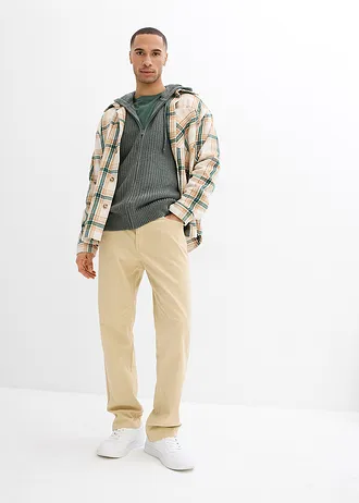 Tricou (set/3 buc.) • alb+verde fumuriu+verde-umbră • magazin bonprix