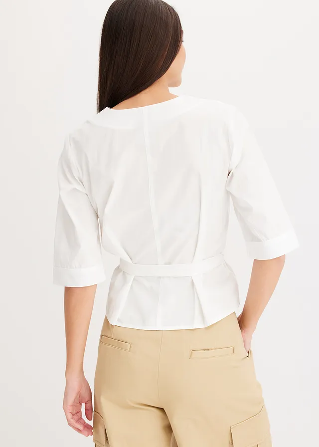 Chemisier 100% coton • blanc • product-page.page-title-suffix