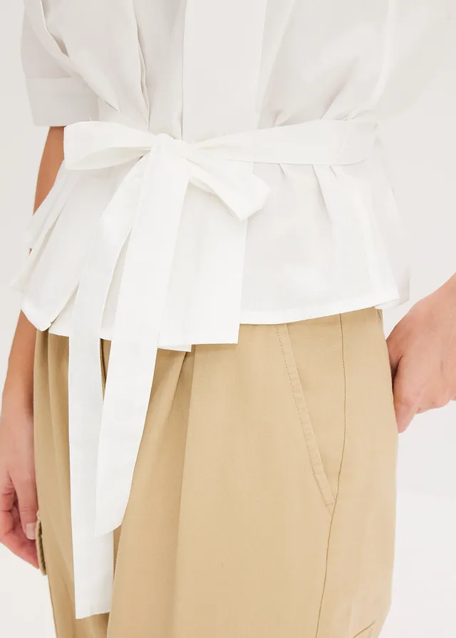 Chemisier 100% coton • blanc • product-page.page-title-suffix