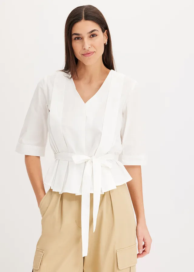 Chemisier 100% coton • blanc • product-page.page-title-suffix
