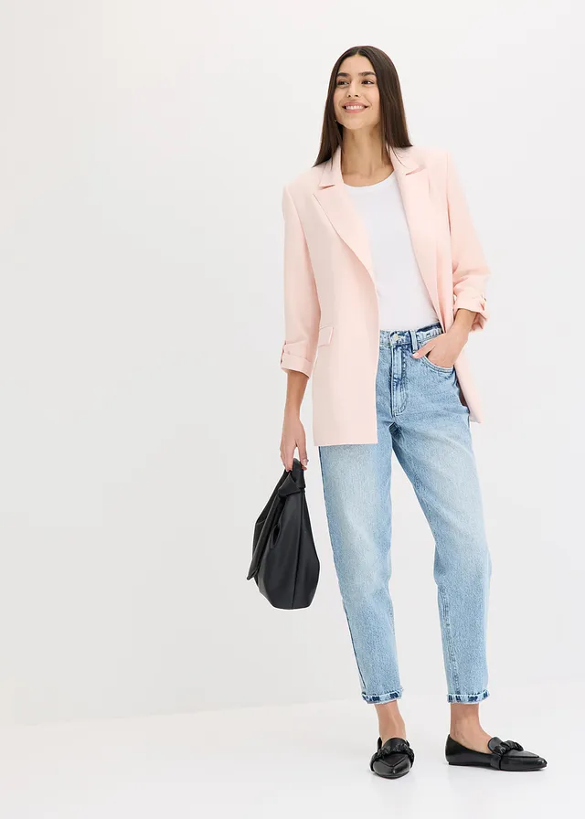 Lange blazer, Kleur: lichtroze