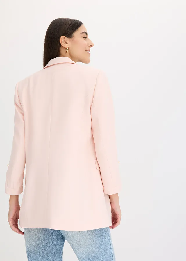 Lange blazer, Kleur: lichtroze