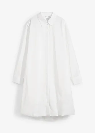 Robe-chemise 100% coton à base boule