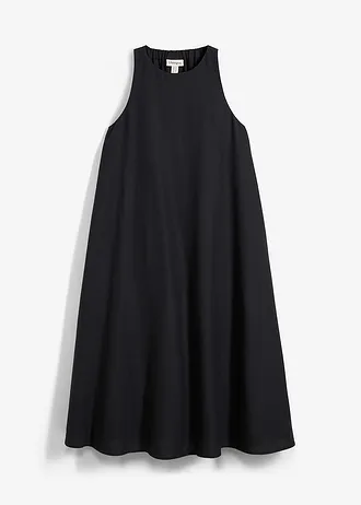 Robe midi fluide et évasée • noir • Boutique bonprix