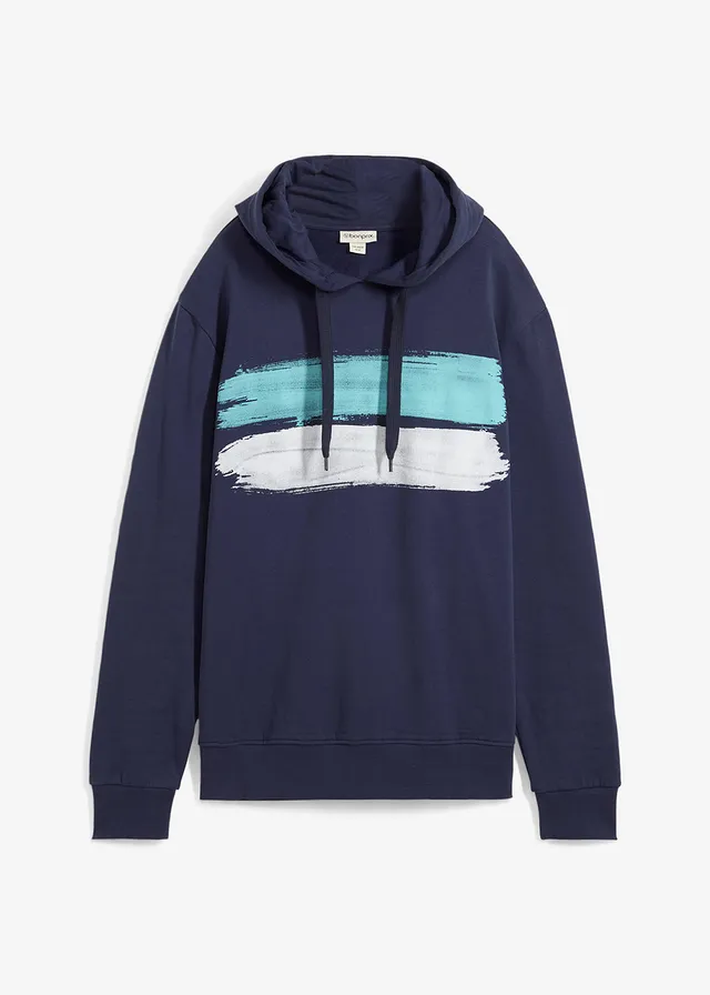 Sweater met capuchon van biologisch katoen