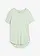 T-shirt long en viscose douce, Couleur: roseau clair
