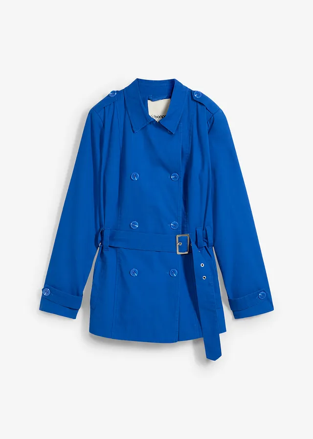 Trench-coat court • bleu arctique • Boutique bonprix