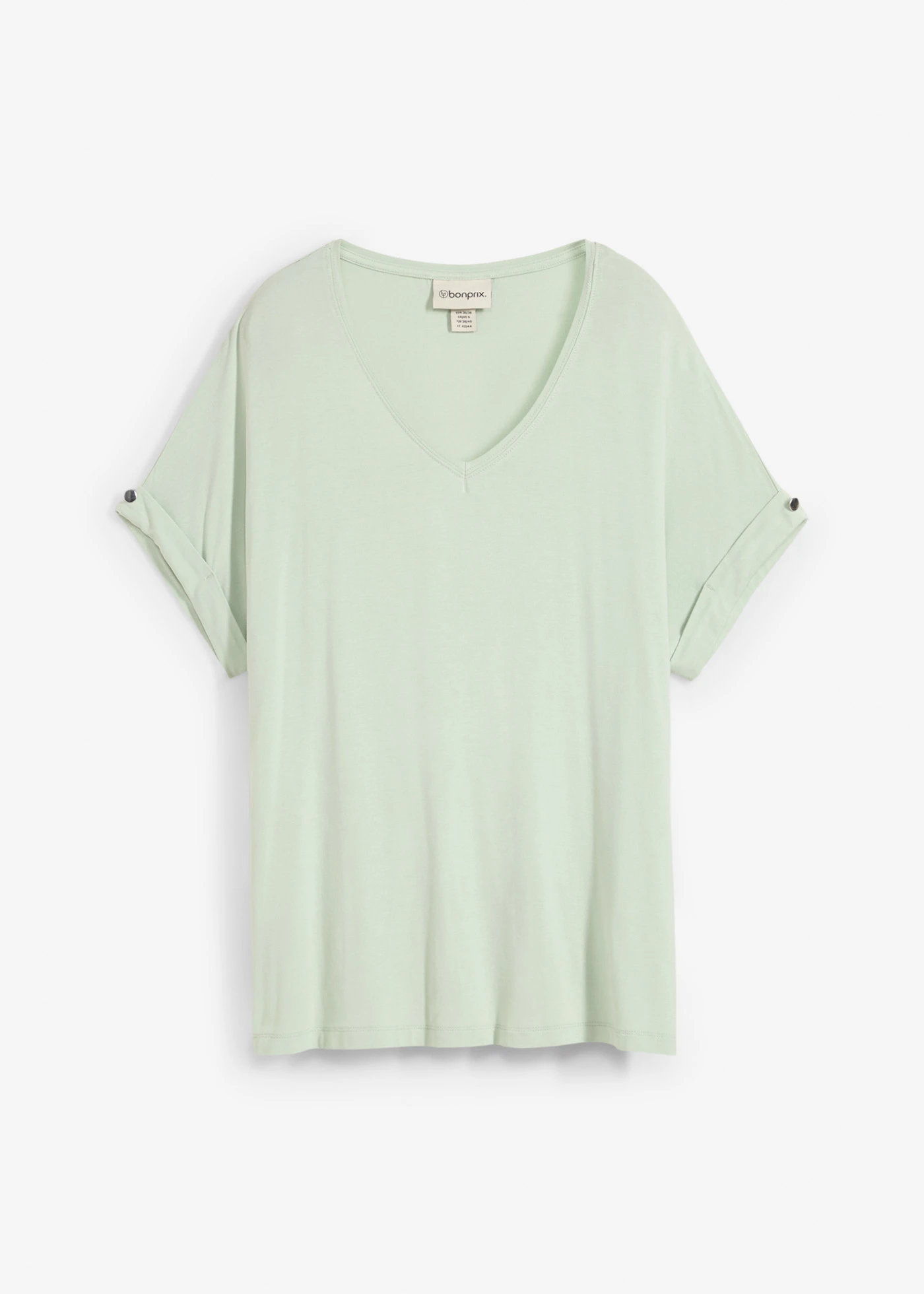 Shirt z lejącego materiału z wiskozą • jasny szarozielony • sklep bonprix