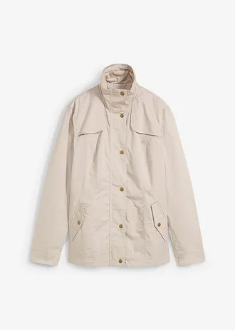 Veste à col montant, Couleur: gris pierre