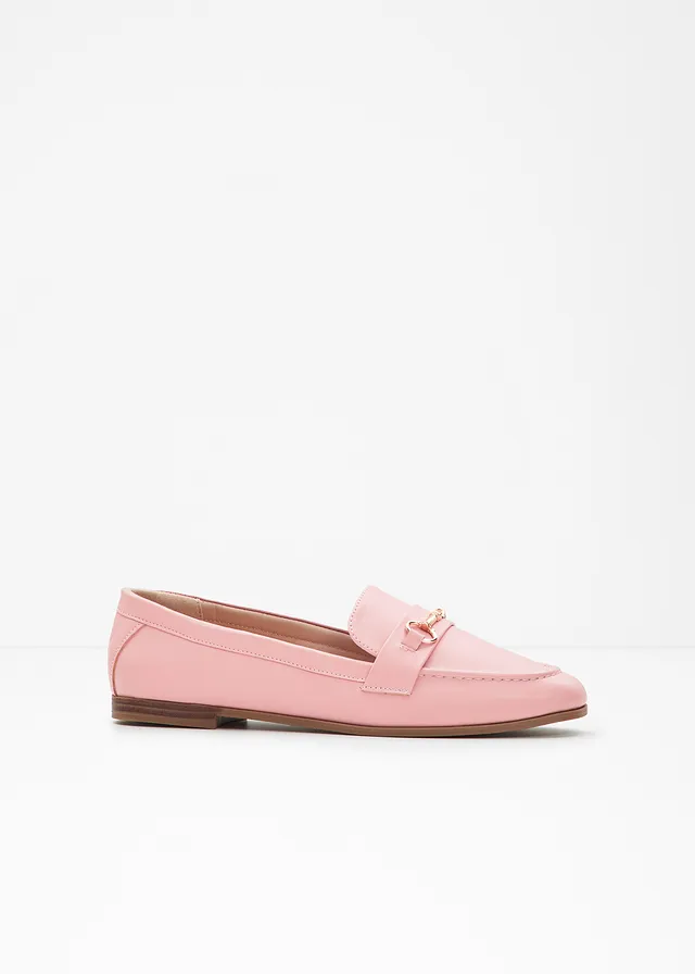 Loafers met gesp, Kleur: roze