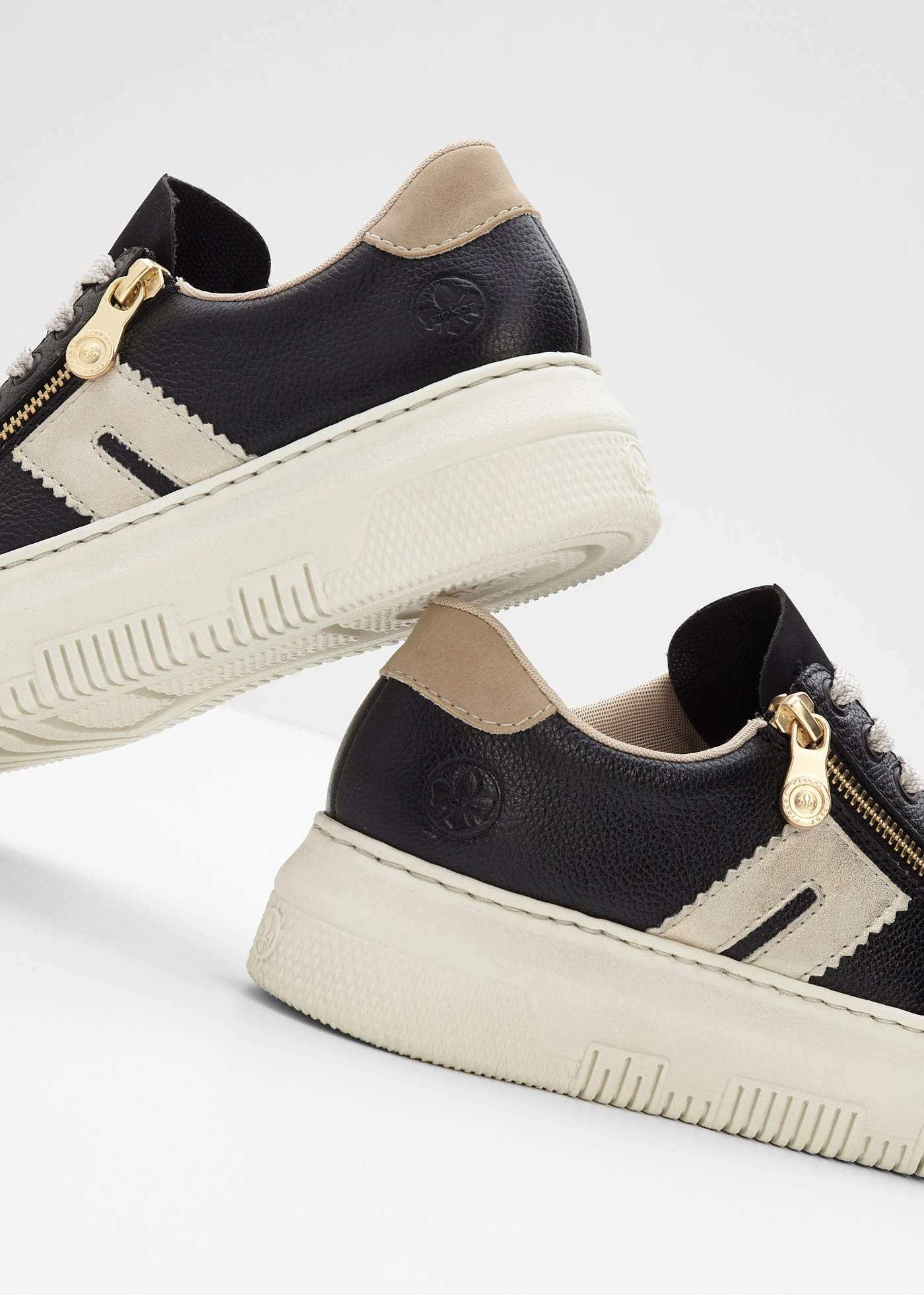 Pantofi sport Rieker cu platformă, din piele • negru • magazin bonprix