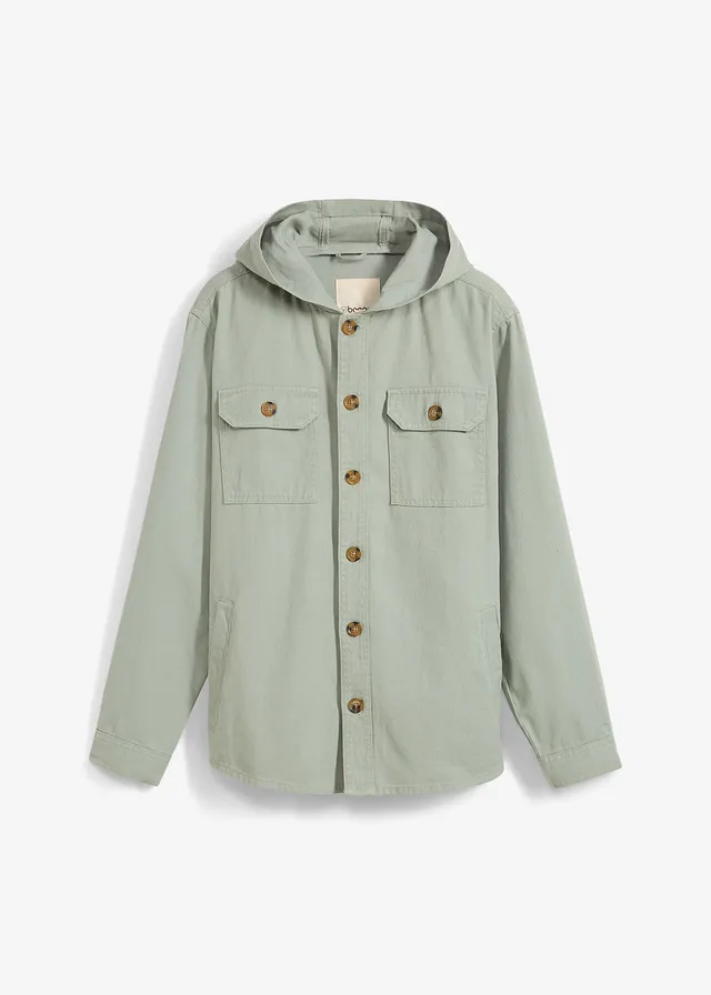 Écru BÉBÉ GARÇON Chemise Twill Manches Longues à Capuche Pour Bébé Garçon 3074200
