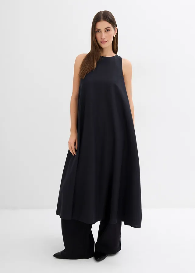 Robe midi fluide et évasée • noir • product-page.page-title-suffix
