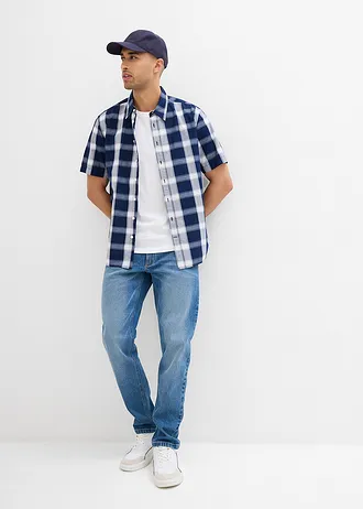 Tričko z čisté organické bavlny, Slim Fit (2 ks v balení), barva: bílá