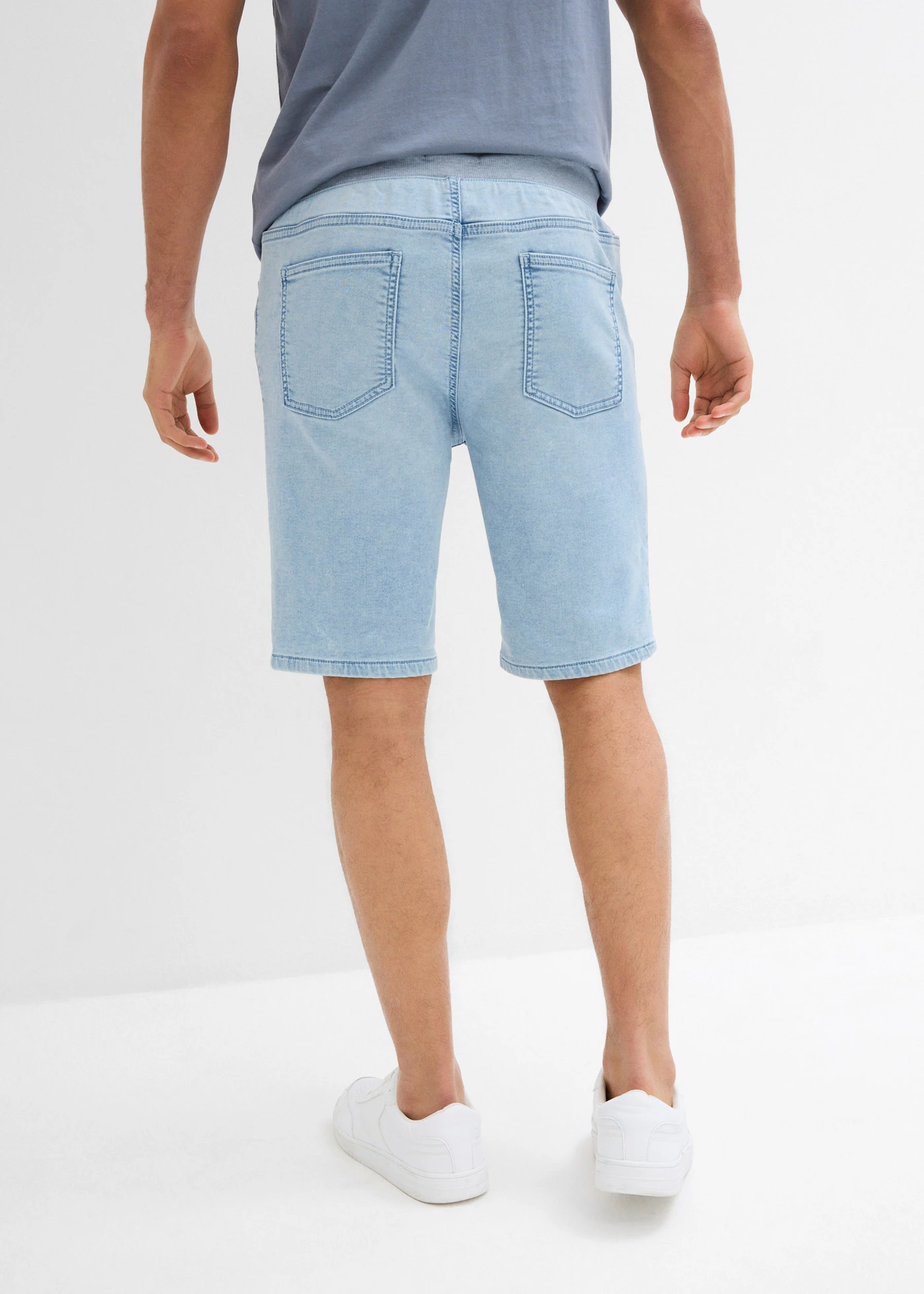 Instap jeans stretch bermuda regular fit • ijsblauw denim • bonprix online shop