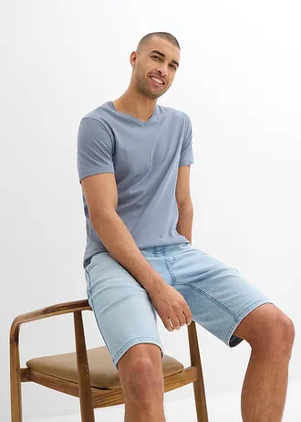 Instap jeans stretch bermuda regular fit • ijsblauw denim • bonprix online shop