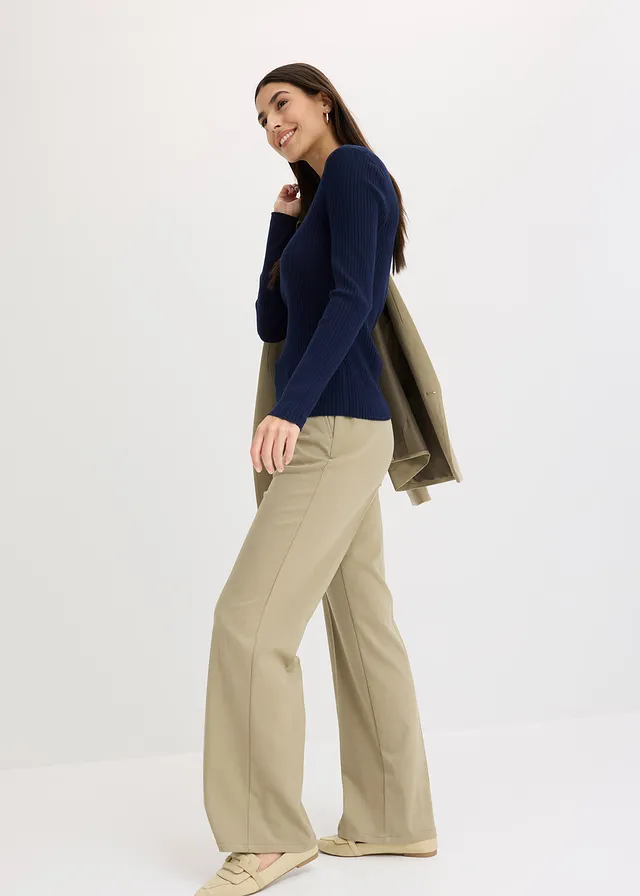 Fijne trui met knopen • donkerblauw • product-page.page-title-suffix