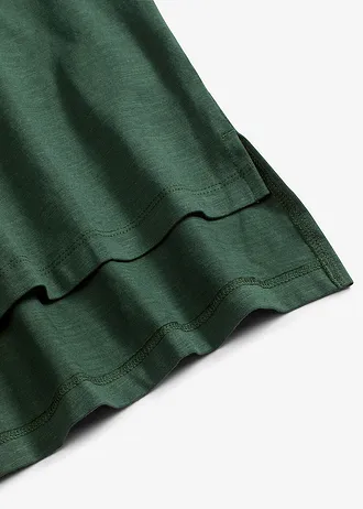 Bluzka oversize z czystej bawełny • cienisty zielony • sklep bonprix