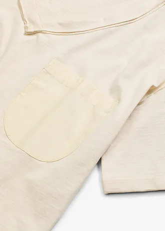 Bluzka oversize z czystej bawełny • kremowy • sklep bonprix