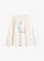 Oversized longsleeve van katoenmix, Kleur: wolwit gedessineerd