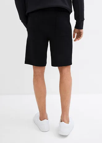 Sweat bermuda (set van 2) • rookblauw+zwart • bonprix online shop