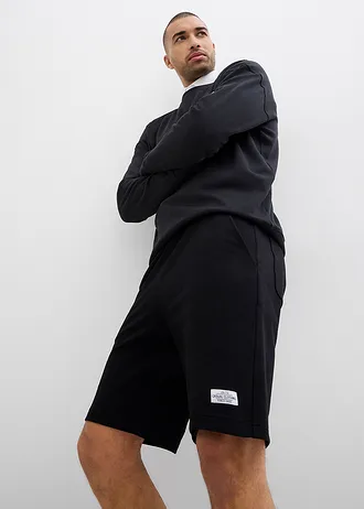 Sweat bermuda (set van 2) • rookblauw+zwart • bonprix online shop