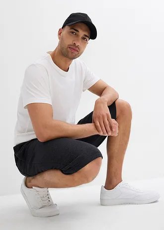 Bermuda long en molleton • anthracite chiné • Boutique bonprix