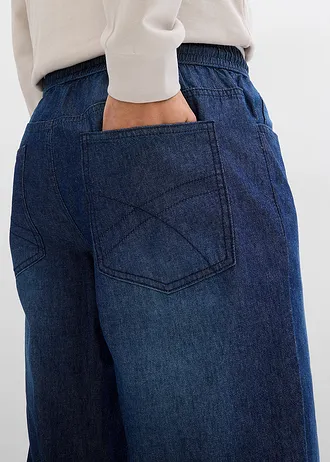 Lot de 2 jeans à taille élastiquée • denim bleu foncé+gris foncé denim • Boutique bonprix