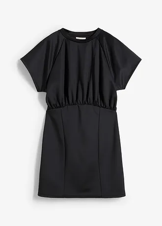 Shirtjurk met plooitjes • zwart • bonprix online shop