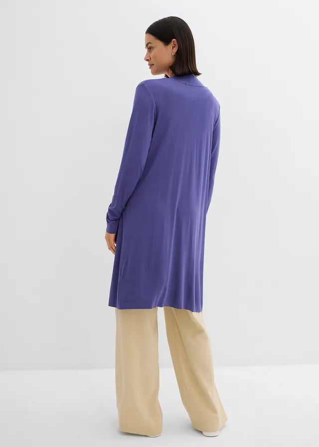 Gilet long et doux • bleu violet • product-page.page-title-suffix