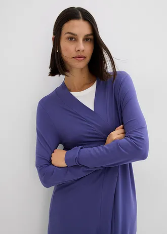 Gilet long et doux • bleu violet • Boutique bonprix