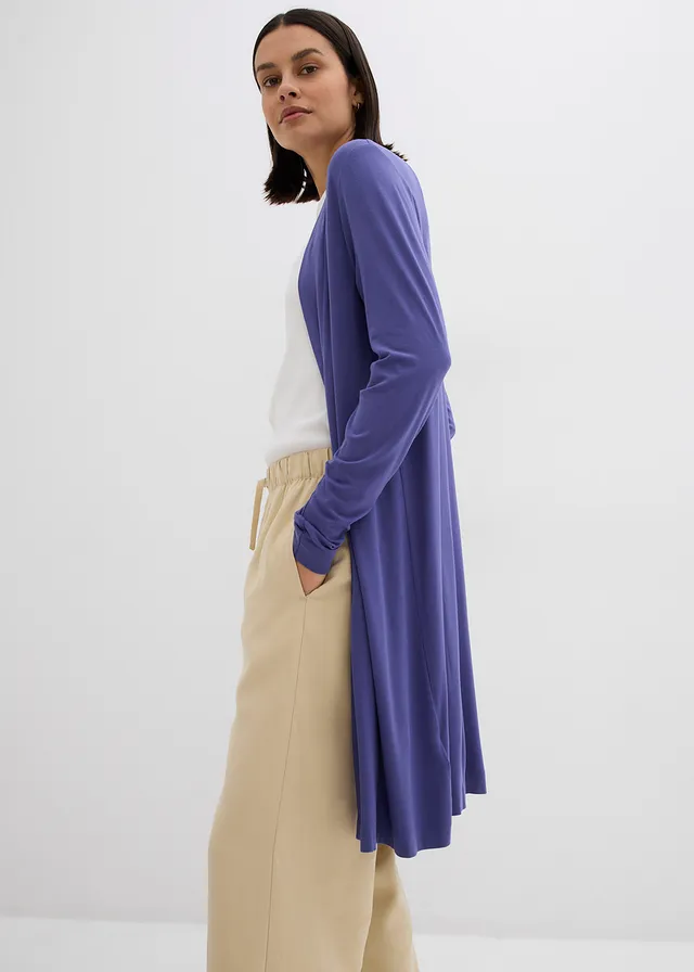 Gilet long et doux • bleu violet • product-page.page-title-suffix