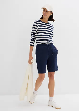 Short sweat avec poches • bleu foncé • Boutique bonprix