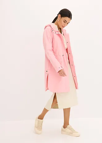 Dlouhá parka s kapucí • jemně růžová • bonprix obchod